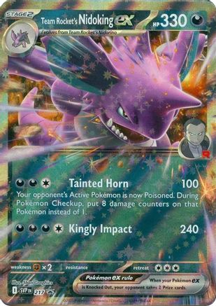 Team Rocket's Nidoking ex - 217 (217) [SV: Scarlet & Violet Promo Cards] Holofoil