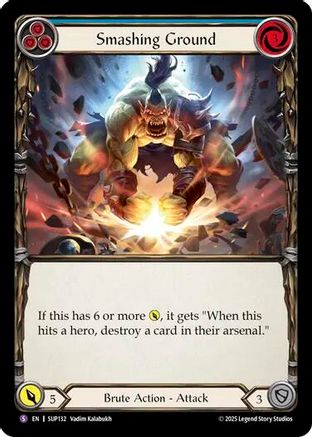 Smashing Ground (SUP132) [Super Slam] Rainbow Foil - Deck Out Gaming