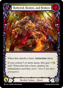 Battered, Beaten, and Broken (SUP083) [Super Slam] Rainbow Foil - Deck Out Gaming