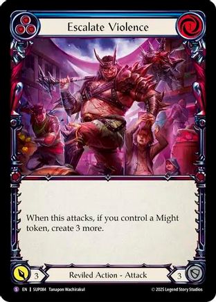 Escalate Violence (SUP084) [Super Slam] Rainbow Foil - Deck Out Gaming