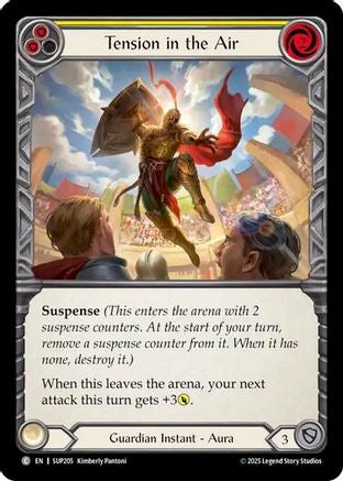 Tension in the Air (Yellow) (SUP205) [Super Slam] Rainbow Foil - Deck Out Gaming