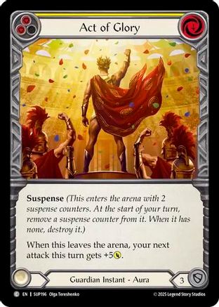 Act of Glory (Yellow) (SUP196) [Super Slam] - Deck Out Gaming