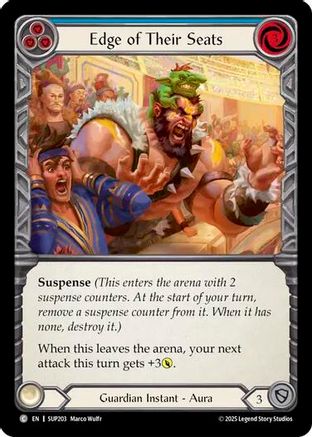 Edge of Their Seats (Blue) (SUP203) [Super Slam] - Deck Out Gaming