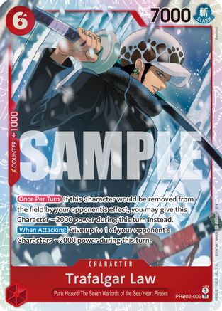 Trafalgar Law - PRB02-002 (PRB02-002) [Premium Booster -The Best- Vol. 2] Foil - Deck Out Gaming