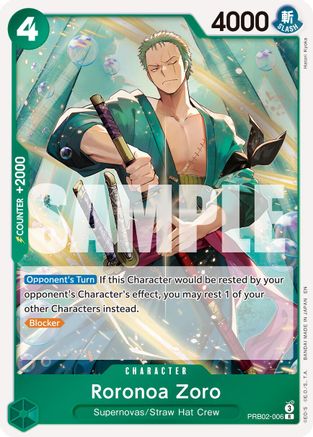 Roronoa Zoro - PRB02-006 (PRB02-006) [Premium Booster -The Best- Vol. 2] Foil - Deck Out Gaming