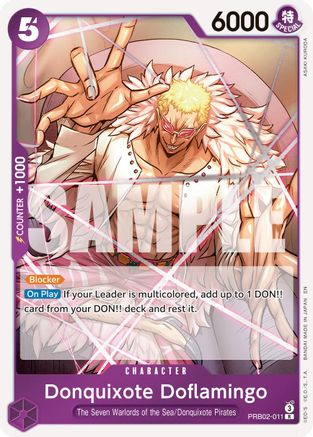Donquixote Doflamingo (PRB02-011) [Premium Booster -The Best- Vol. 2] Foil - Deck Out Gaming