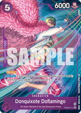 Donquixote Doflamingo (Alternate Art) (PRB02-011) [Premium Booster -The Best- Vol. 2] Foil - Deck Out Gaming