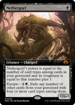 Nethergoyf (Extended Art) (454) [Modern Horizons 3] foil - Deck Out Gaming