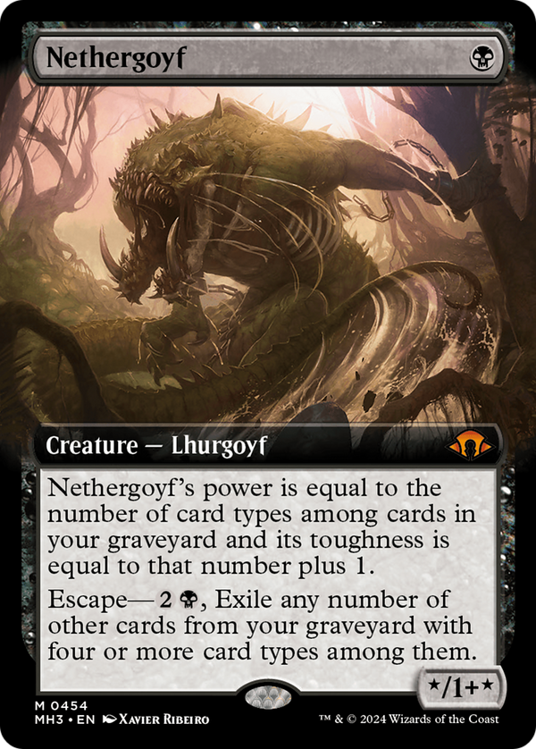 Nethergoyf (Extended Art) (454) [Modern Horizons 3] - Deck Out Gaming