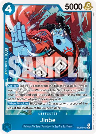 Jinbe - PRB02-007 (PRB02-007) [Premium Booster -The Best- Vol. 2] Foil - Deck Out Gaming