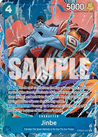 Jinbe - PRB02-007(Alternate Art) (PRB02-007) [Premium Booster -The Best- Vol. 2] Foil - Deck Out Gaming