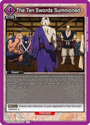 The Ten Swords Summoned (UE11BT/RNK-1-066) [UE11BT: Rurouni Kenshin] - Deck Out Gaming