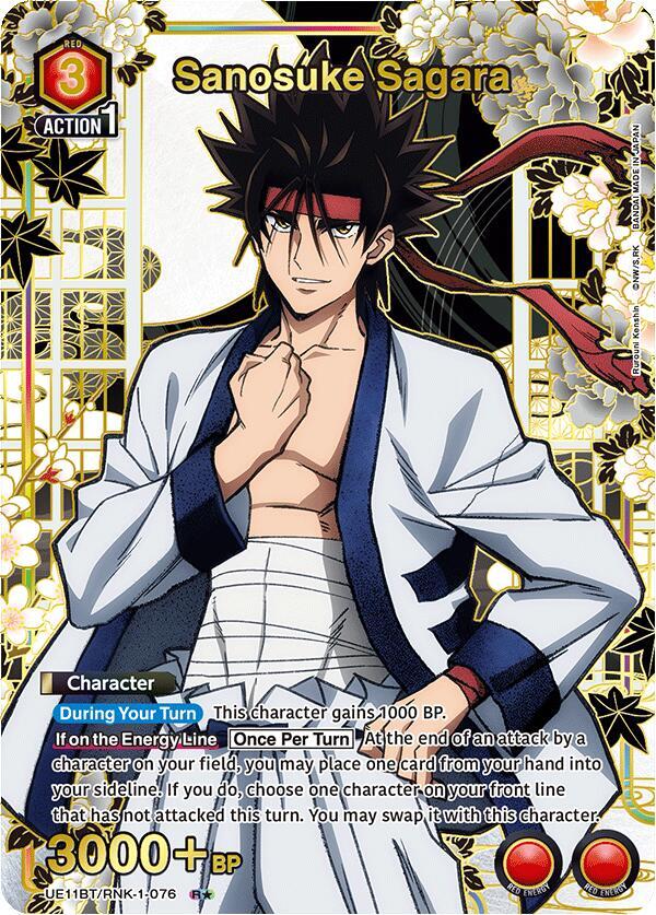 Sanosuke Sagara (076) (R*) (UE11BT/RNK-1-076) [UE11BT: Rurouni Kenshin] Foil - Deck Out Gaming