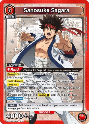 Sanosuke Sagara (077) (UE11BT/RNK-1-077) [UE11BT: Rurouni Kenshin] Foil - Deck Out Gaming
