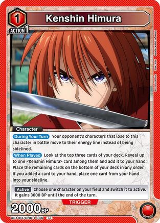 Kenshin Himura (086) (UE11BT/RNK-1-086) [UE11BT: Rurouni Kenshin] - Deck Out Gaming