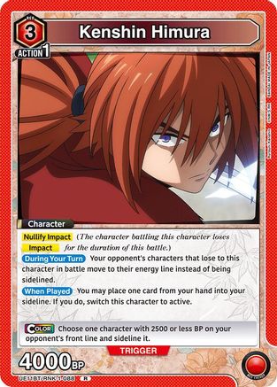 Kenshin Himura (088) (UE11BT/RNK-1-088) [UE11BT: Rurouni Kenshin] Foil - Deck Out Gaming
