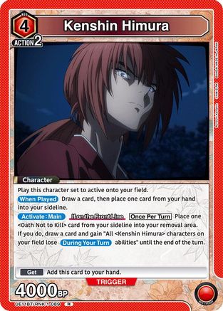 Kenshin Himura (089) (UE11BT/RNK-1-089) [UE11BT: Rurouni Kenshin] Foil - Deck Out Gaming