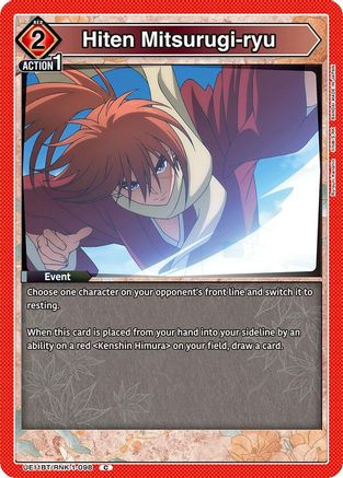 Hiten Mitsurugi-ryu (UE11BT/RNK-1-098) [UE11BT: Rurouni Kenshin] - Deck Out Gaming