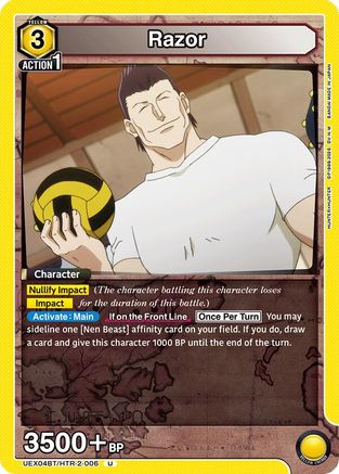 Razor (006) (UEX04BT/HTR-2-006) [UEX04BT: HUNTER X HUNTER Vol.2] - Deck Out Gaming