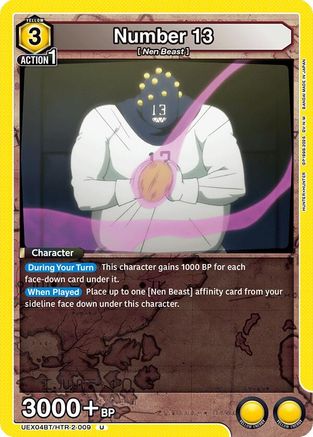 Number 13 (UEX04BT/HTR-2-009) [UEX04BT: HUNTER X HUNTER Vol.2] - Deck Out Gaming