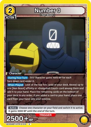 Number 0 (UEX04BT/HTR-2-010) [UEX04BT: HUNTER X HUNTER Vol.2] - Deck Out Gaming