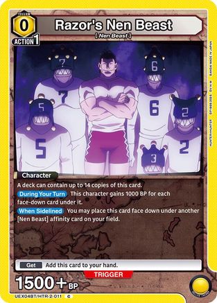 Razor's Nen Beast (UEX04BT/HTR-2-011) [UEX04BT: HUNTER X HUNTER Vol.2] - Deck Out Gaming