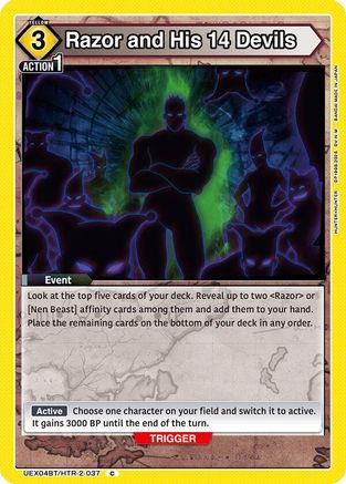 Razor and His 14 Devils (UEX04BT/HTR-2-037) [UEX04BT: HUNTER X HUNTER Vol.2] - Deck Out Gaming