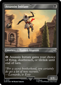 Assassin Initiate (197) [Assassin's Creed] etched - Deck Out Gaming