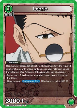 Leorio (UEX04BT/HTR-2-070) [UEX04BT: HUNTER X HUNTER Vol.2] Foil - Deck Out Gaming