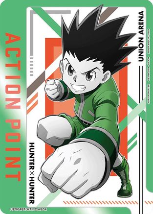 Action Point Card (AP04) (UEX04BT/HTR-2-AP04) [UEX04BT: HUNTER X HUNTER Vol.2] Foil - Deck Out Gaming