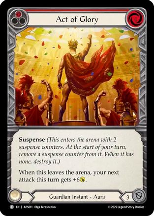 Act of Glory (Red) (APS011) [Armory Deck: Pleiades] - Deck Out Gaming