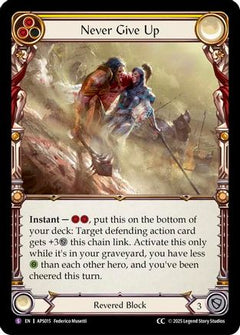 Never Give Up (APS015) [Armory Deck: Pleiades] - Deck Out Gaming