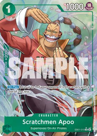 Scratchmen Apoo (Alternate Art) (EB01-015) [Premium Booster -The Best- Vol. 2] Foil - Deck Out Gaming