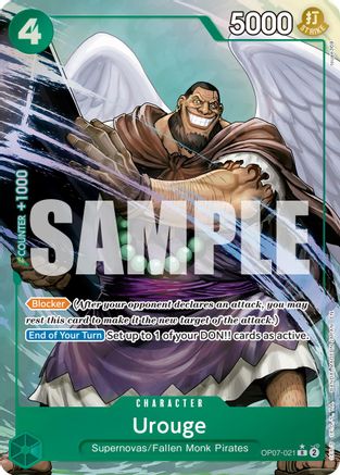 Urouge (Alternate Art) (OP07-021) [Premium Booster -The Best- Vol. 2] Foil - Deck Out Gaming