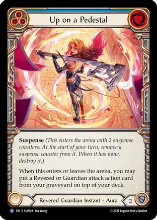 Up on a Pedestal (SUP014) [Super Slam] Rainbow Foil - Deck Out Gaming