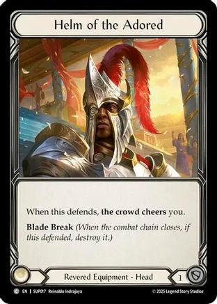 Helm of the Adored (SUP017) [Super Slam] - Deck Out Gaming