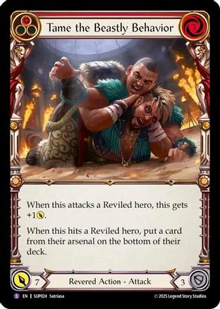 Tame the Beastly Behavior (SUP024) [Super Slam] - Deck Out Gaming