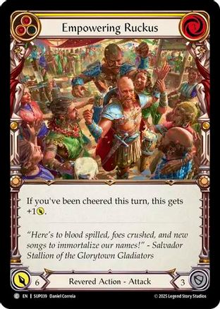 Empowering Ruckus (SUP039) [Super Slam] Rainbow Foil - Deck Out Gaming