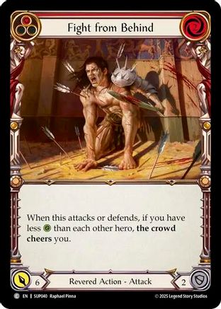 Fight from Behind (Red) (SUP040) [Super Slam] - Deck Out Gaming