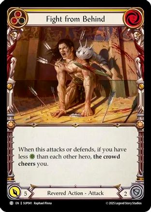 Fight from Behind (Yellow) (SUP041) [Super Slam] Rainbow Foil - Deck Out Gaming