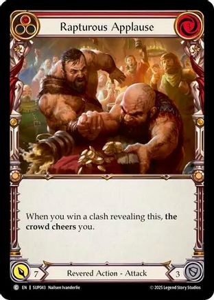 Rapturous Applause (Red) (SUP043) [Super Slam] - Deck Out Gaming