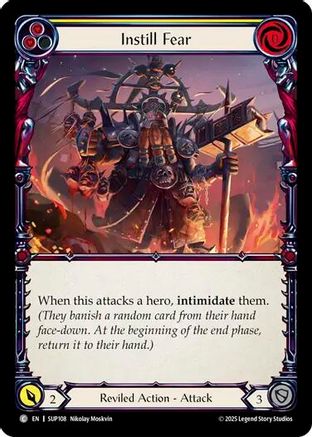 Instill Fear (Yellow) (SUP108) [Super Slam] - Deck Out Gaming