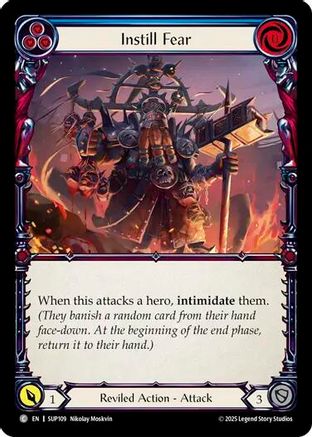 Instill Fear (Blue) (SUP109) [Super Slam] - Deck Out Gaming