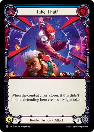 Take That! (Blue) (SUP113) [Super Slam] Rainbow Foil - Deck Out Gaming