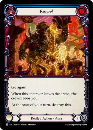 Booze! (SUP117) [Super Slam] Rainbow Foil - Deck Out Gaming