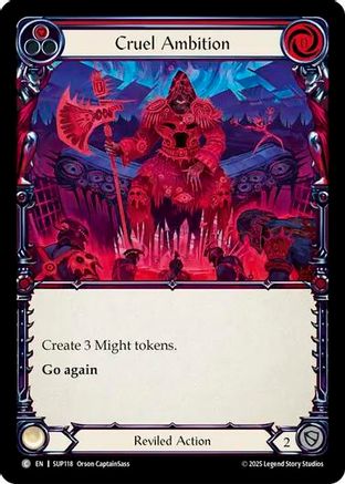 Cruel Ambition (SUP118) [Super Slam] Rainbow Foil - Deck Out Gaming
