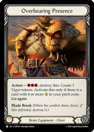 Overbearing Presence (SUP126) [Super Slam] Cold Foil - Deck Out Gaming