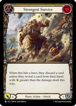 Strongest Survive (Yellow) (SUP136) [Super Slam] - Deck Out Gaming
