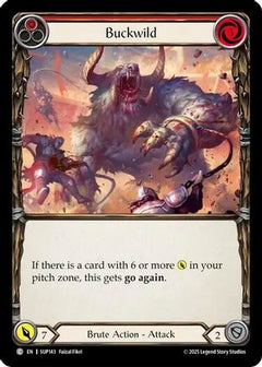 Buckwild (Red) (SUP143) [Super Slam] Rainbow Foil - Deck Out Gaming