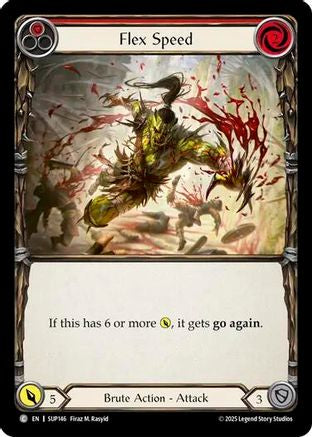Flex Speed (Red) (SUP146) [Super Slam] Rainbow Foil - Deck Out Gaming
